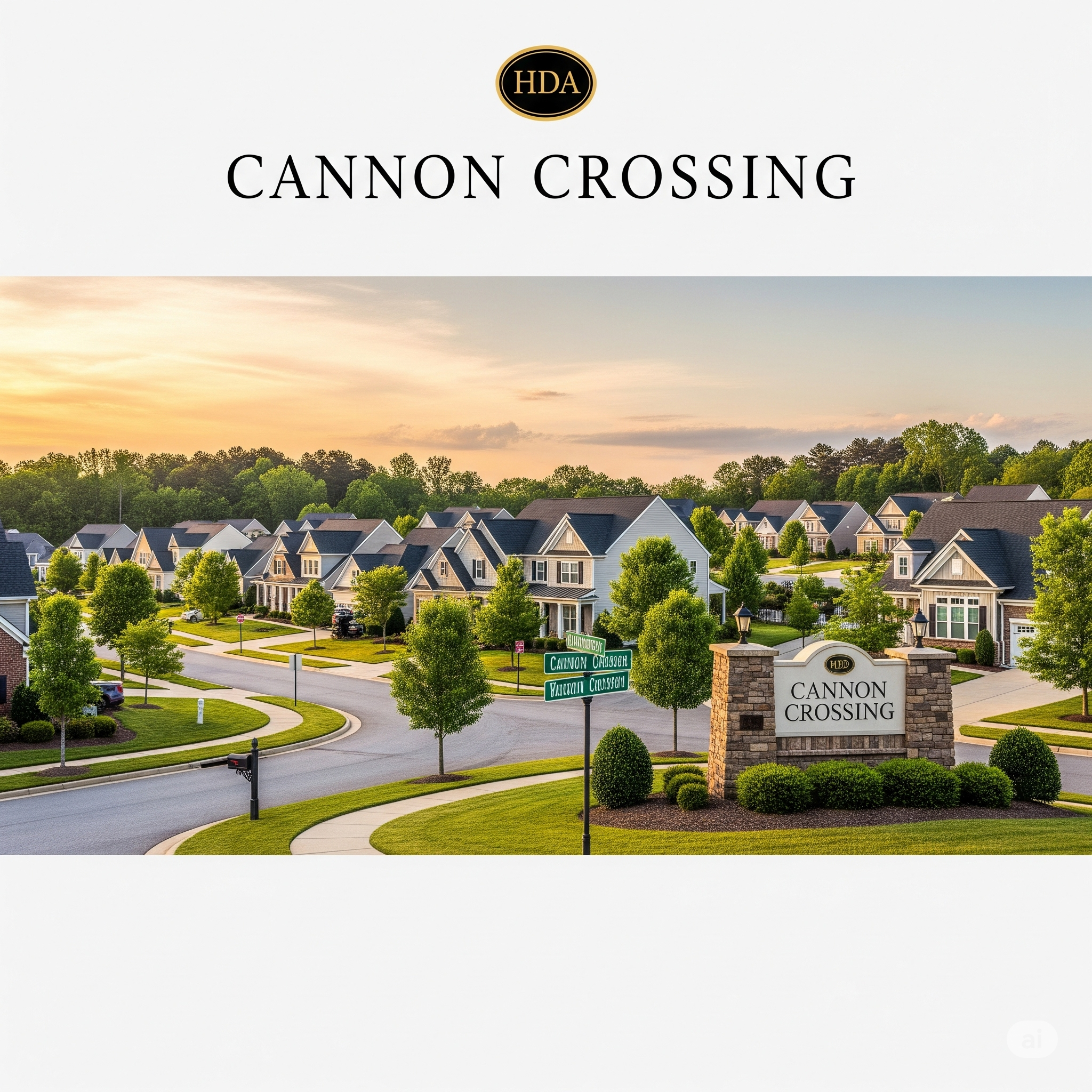 Cannon Crossing Community Entrance